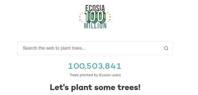 Ecosia planter træer